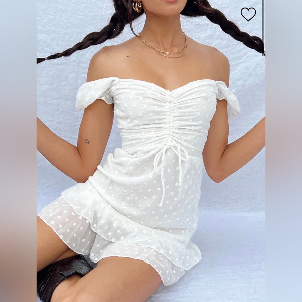 Mikail Mini Dress White from Princess Polly